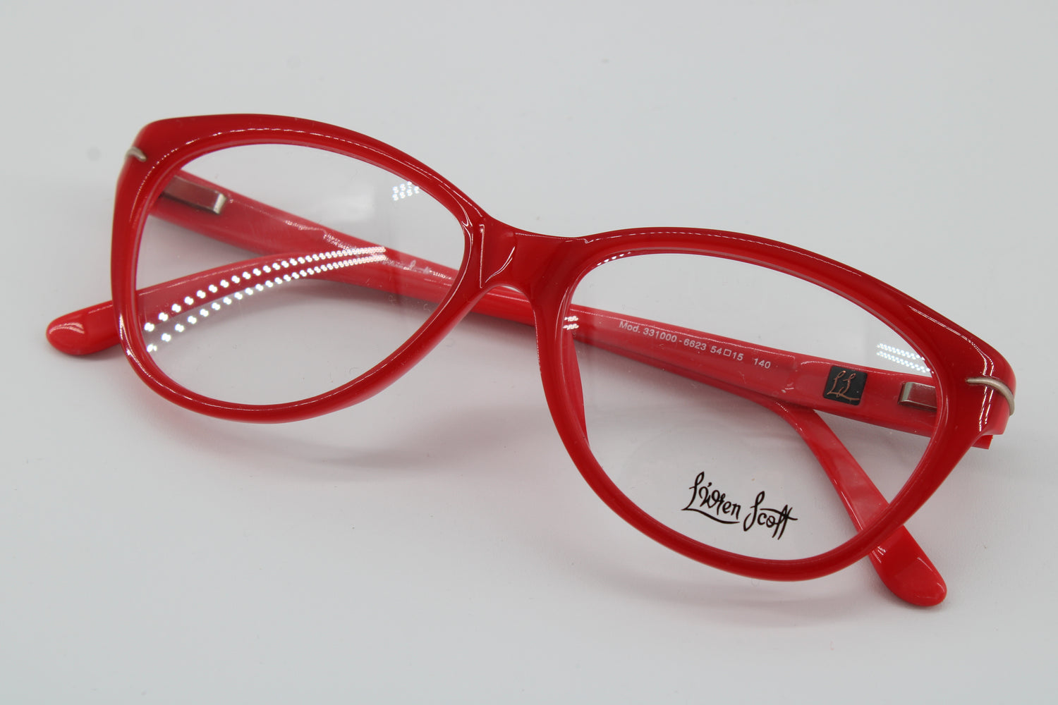 L'wren Scott Glasses 331000-6623 Vintage Glasses · NOS · Red · 54-15-140 · Unworn