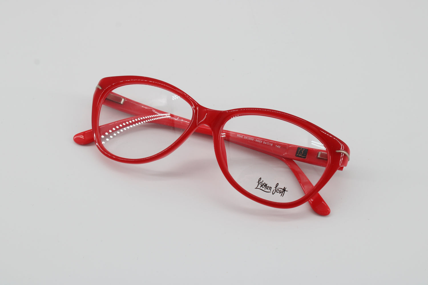L'wren Scott Glasses 331000-6623 Vintage Glasses · NOS · Red · 54-15-140 · Unworn