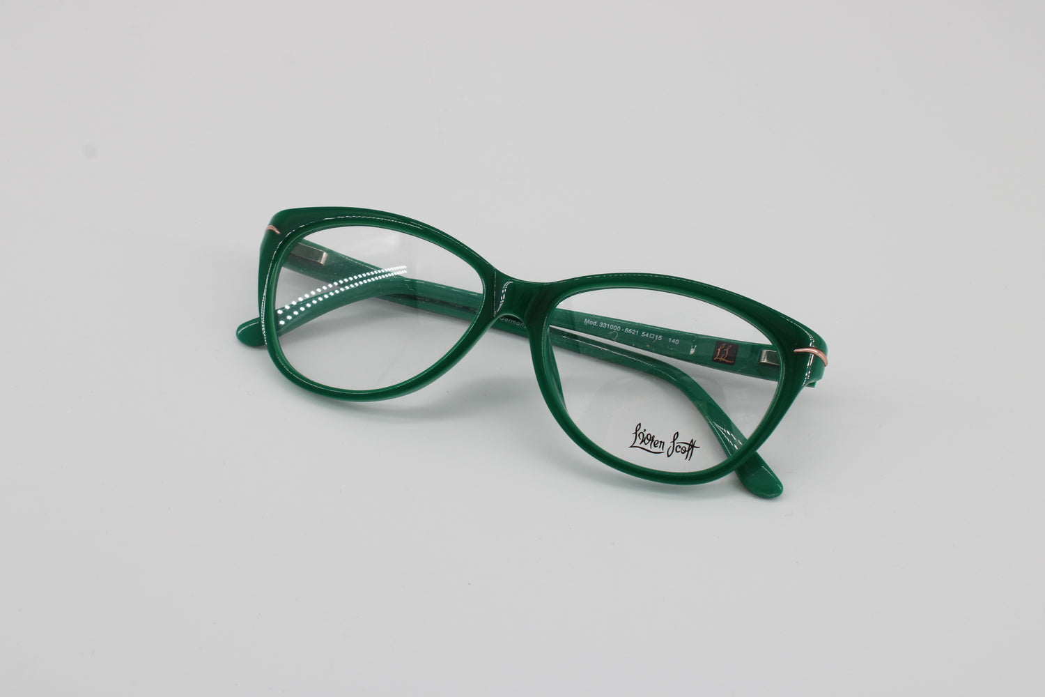L'wren Scott Glasses 331000-6621 Vintage Glasses · NOS · Green · 54-15-140 · Unworn