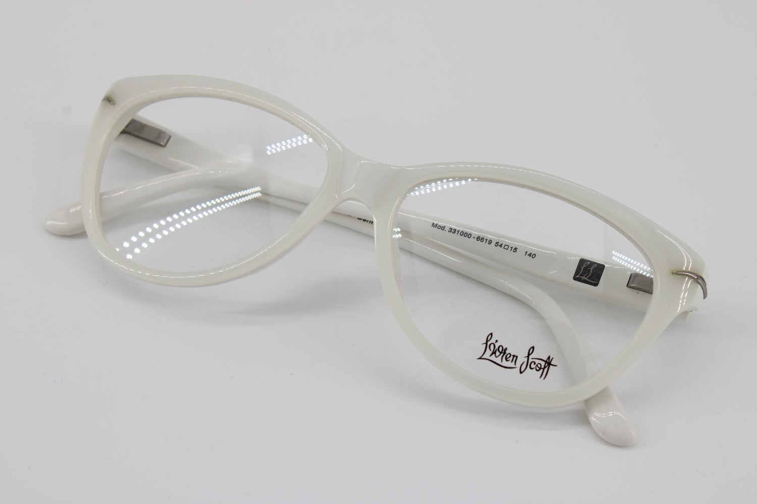 L'wren Scott Glasses 331000-6619 Vintage Glasses · NOS · White · 54-15-140 · Unworn
