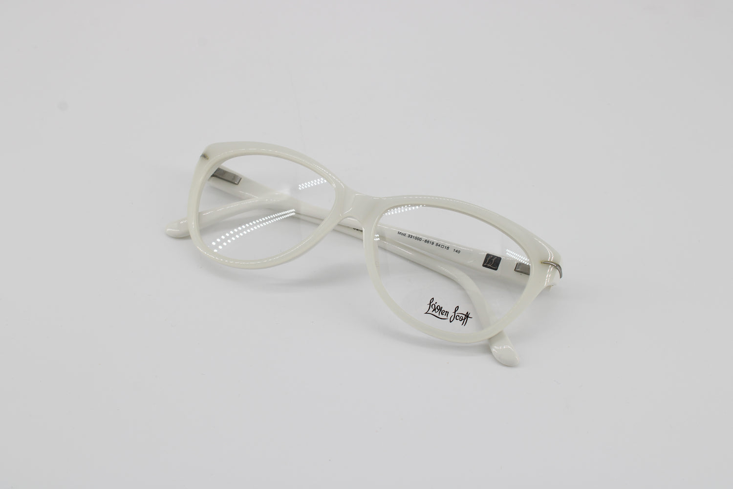L'wren Scott Glasses 331000-6619 Vintage Glasses · NOS · White · 54-15-140 · Unworn